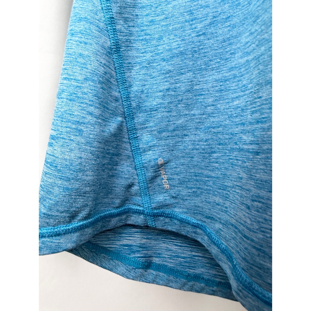 Champion Vapor Womens Blue Heathered Mesh Back Long Sleeve Athletic Top Small - Picture 5 of 10